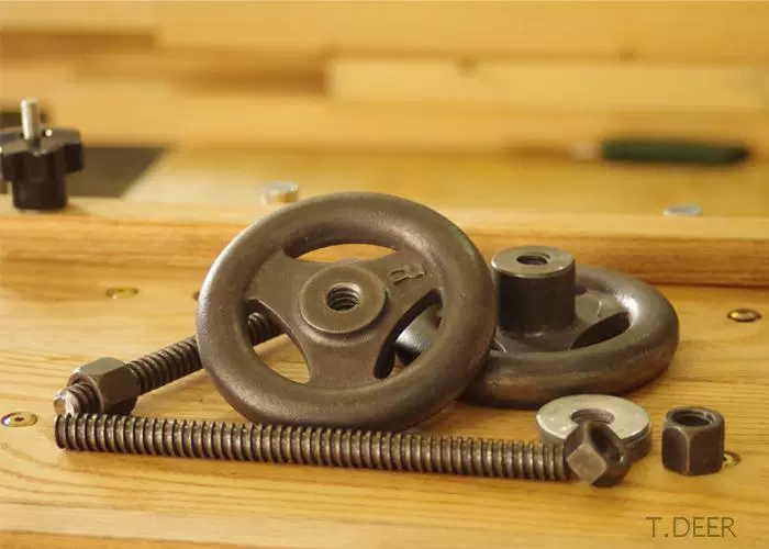 Woodworking Vise For Workbench - Верстак для деревообработки, тиски, Двойные колеса,