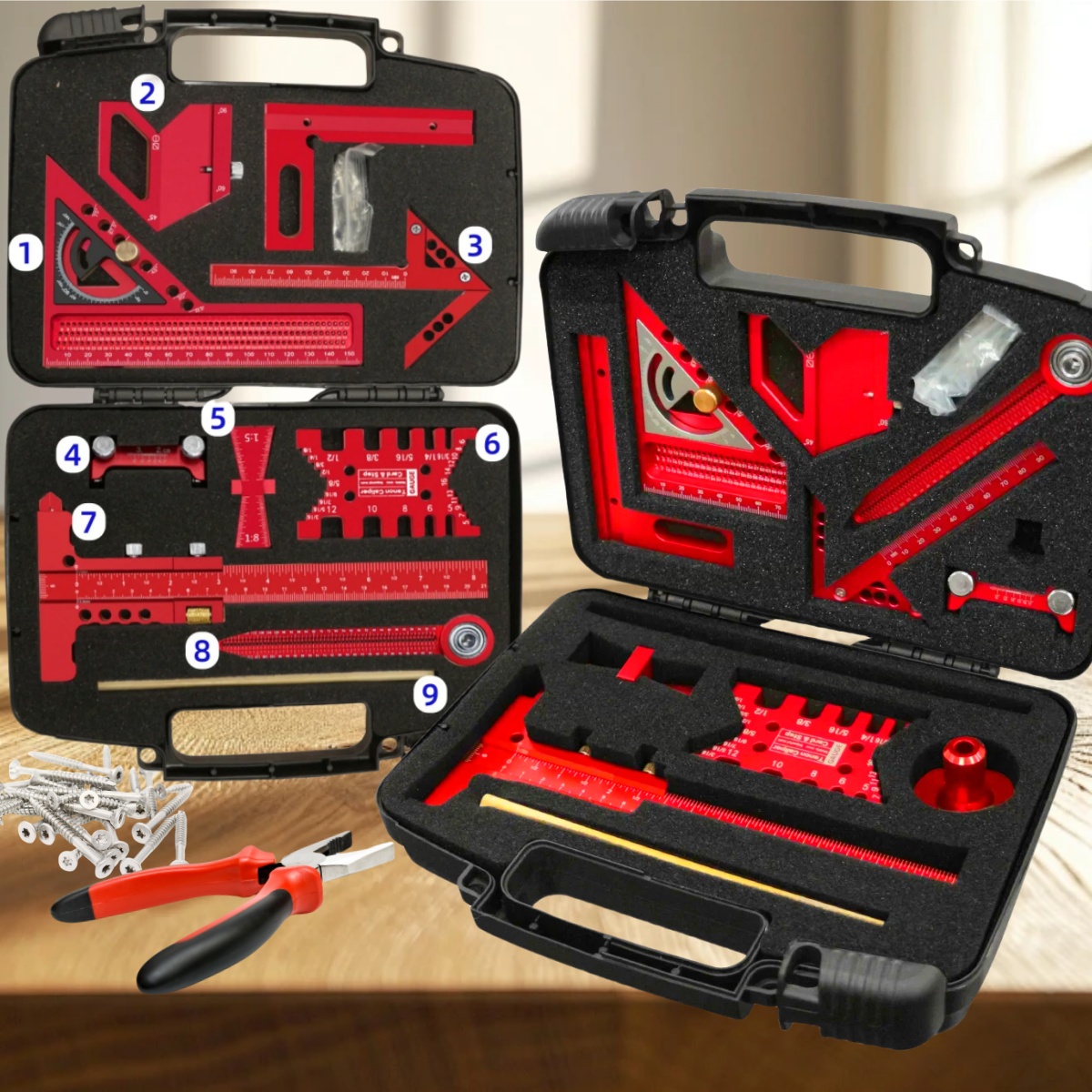 Woodworking Plans Free - 9 шт./10 шт. набор измерительных инструментов