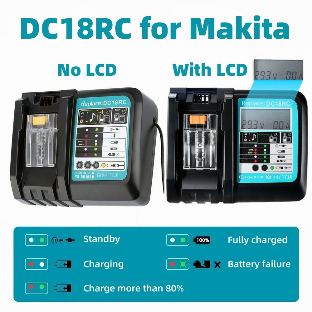 Зарядное устройство DC18RC Li- – обзор и цена Makita Drill Hp1640